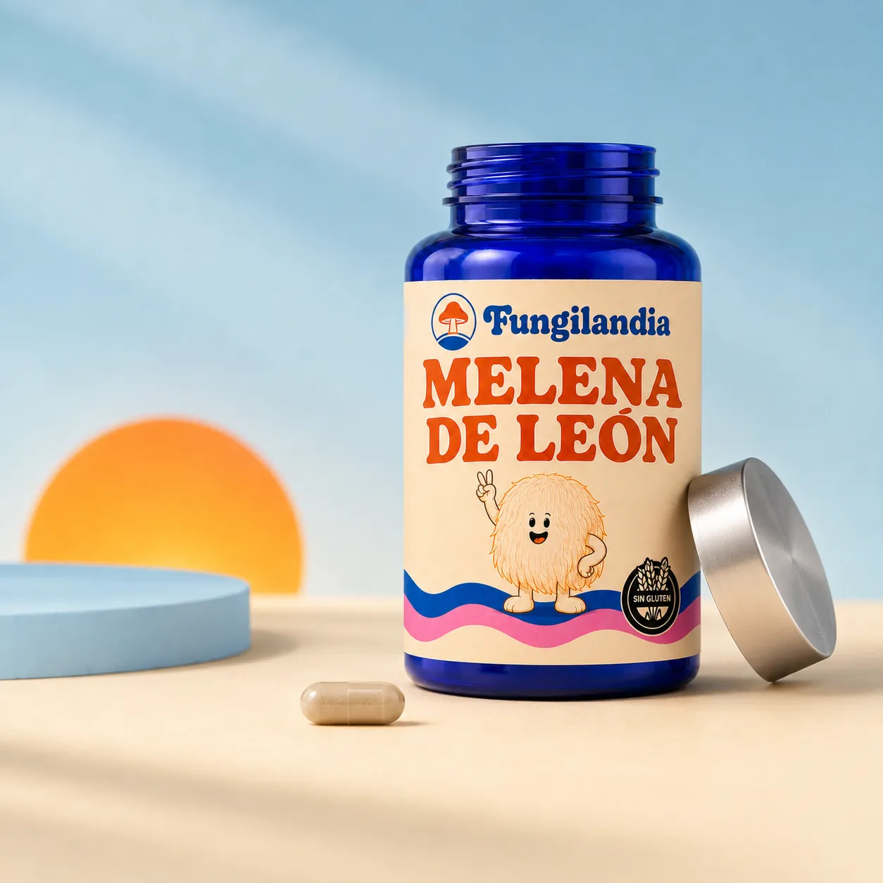 Frasco Fungilandia Melena de León, 30 cápsulas